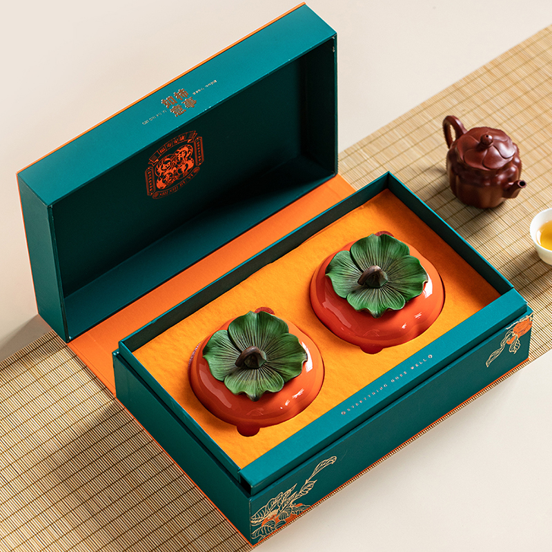 陶瓷茶叶罐空礼盒