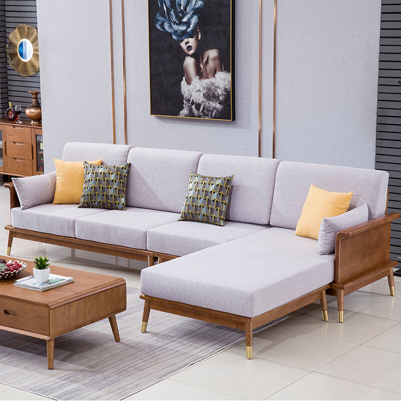 新中式全实木沙发123组合客厅小户型