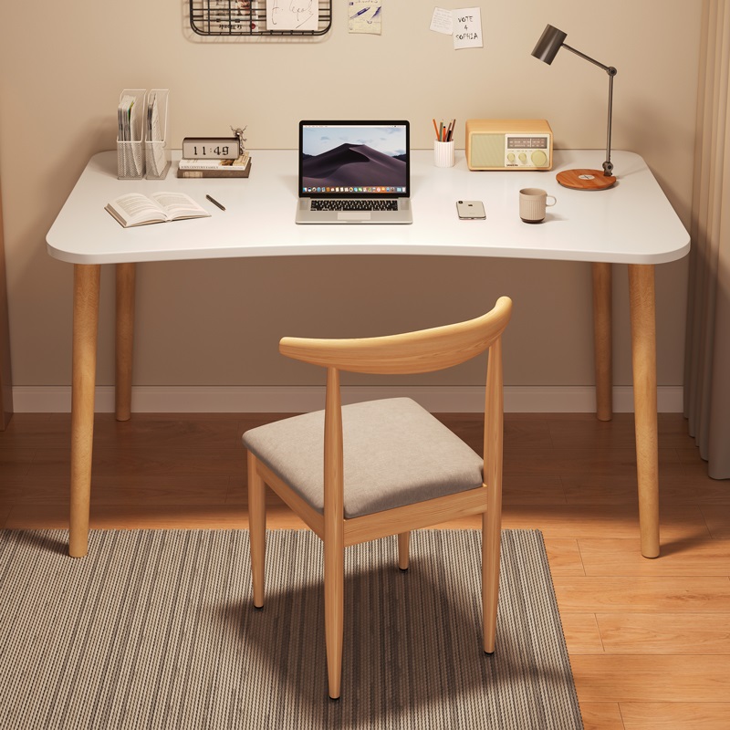 实木腿桌子工作台卧室电脑桌