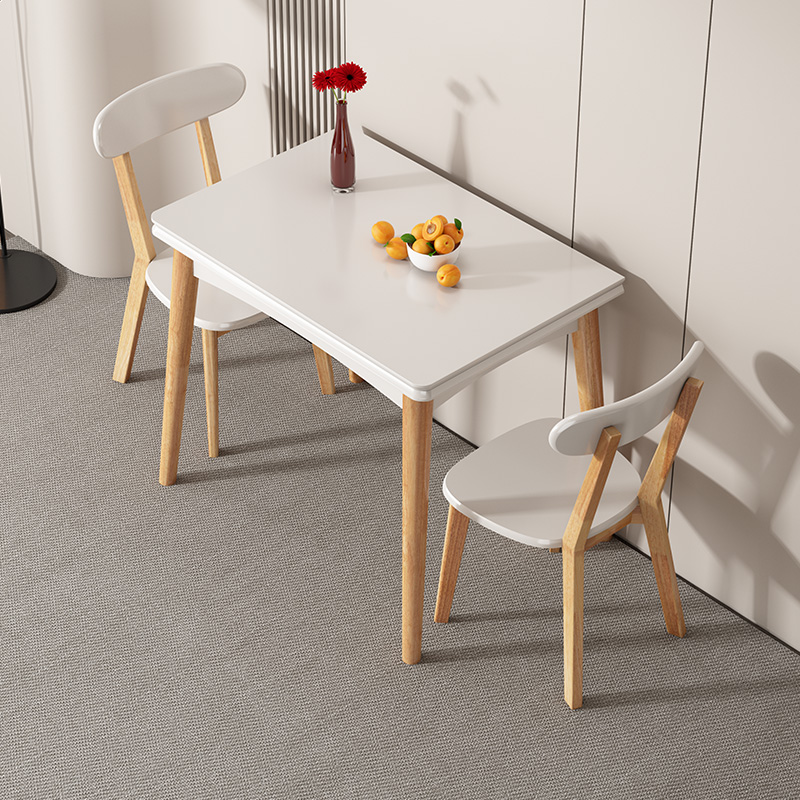 现代简约家用小户型可折叠长方形餐桌
