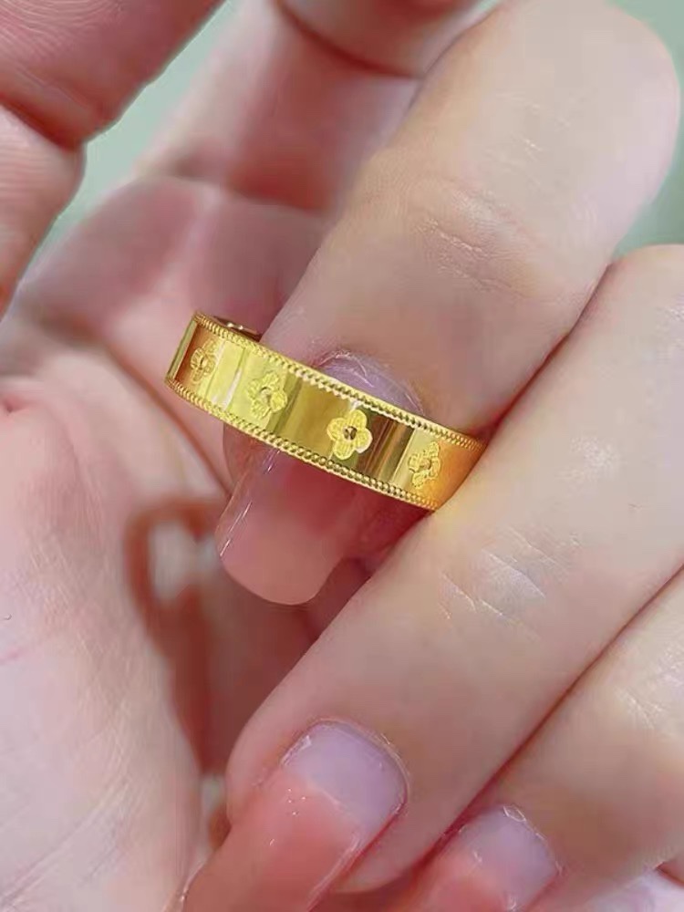 黄金纯金戒指