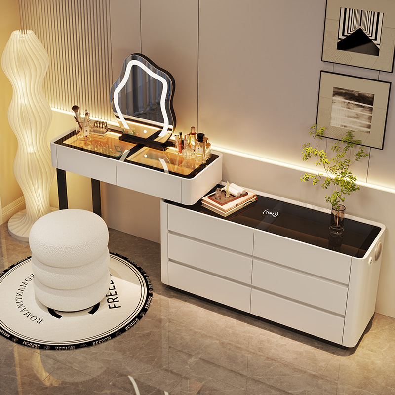轻奢实木梳妆台卧室现代简约化妆桌