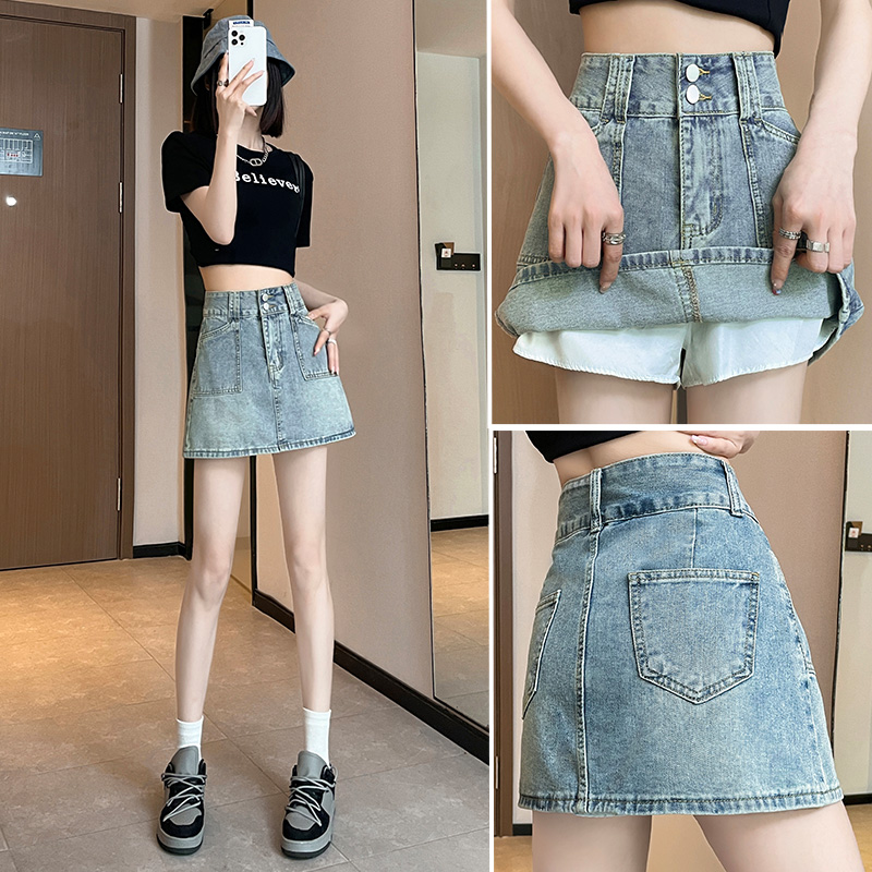 半身裙女夏牛仔
