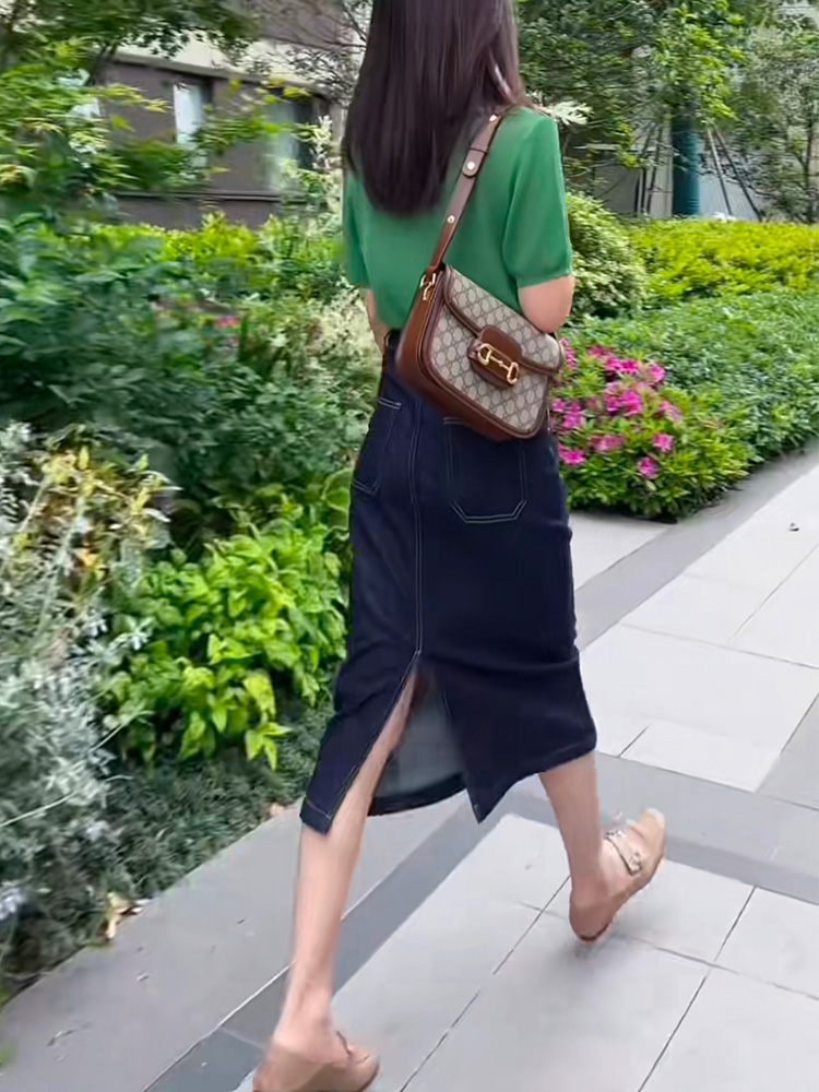 半身裙中长款夏牛仔