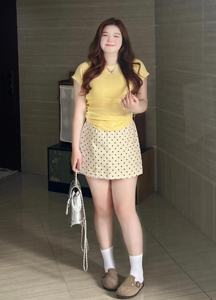 半身裙胖mm夏两件套