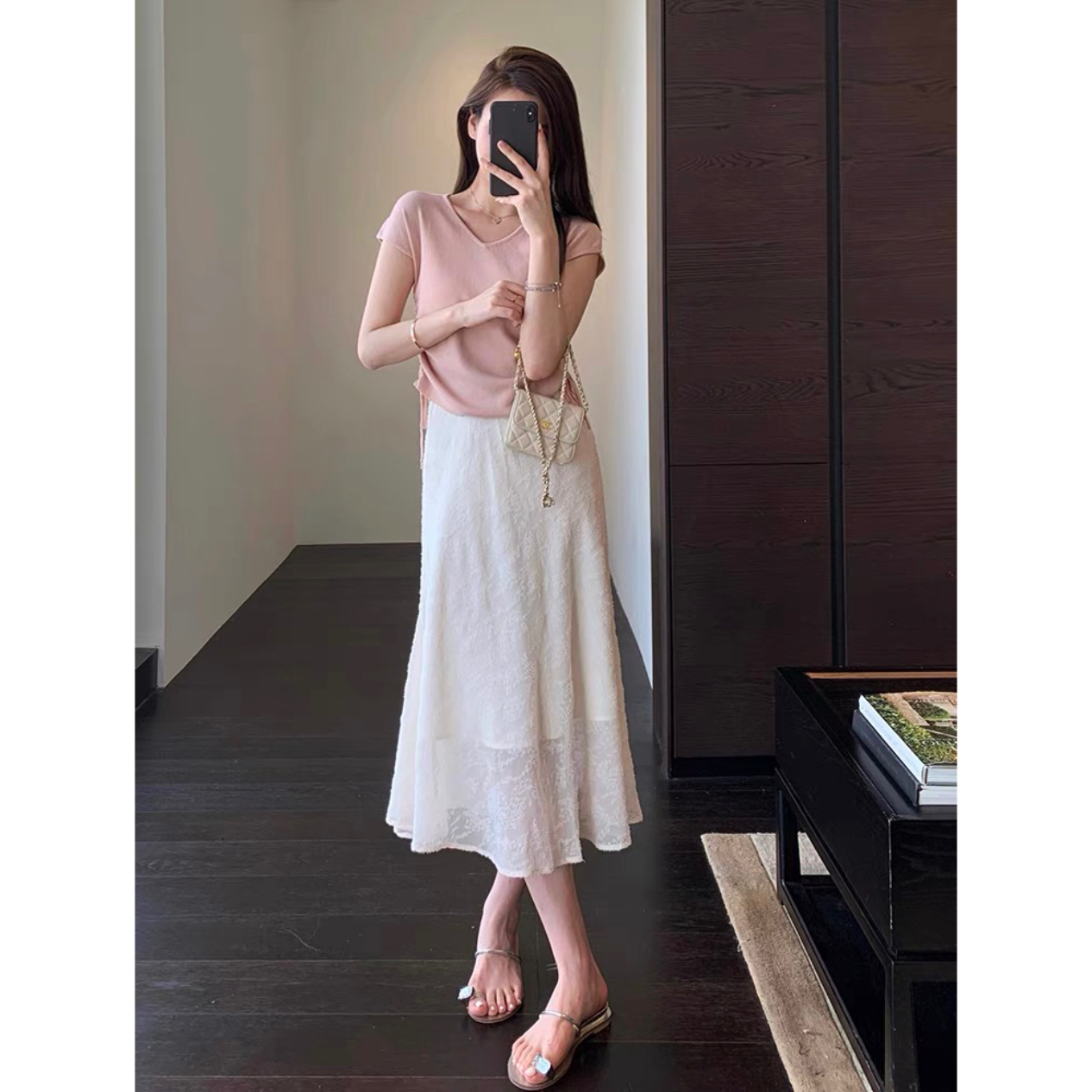 半身裙夏少女