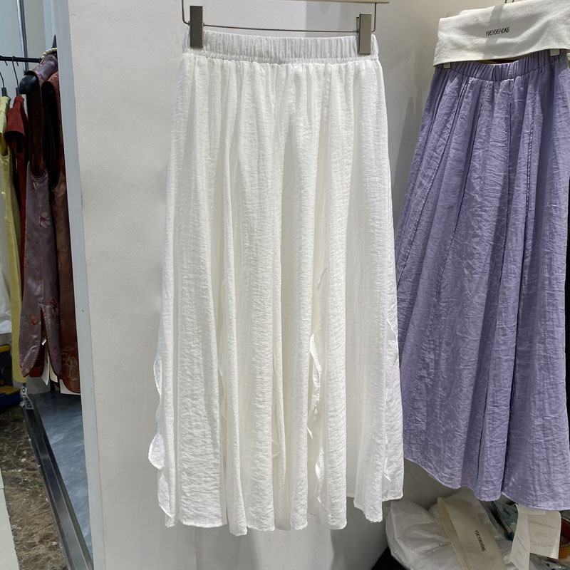a版半身裙中长款夏雪纺