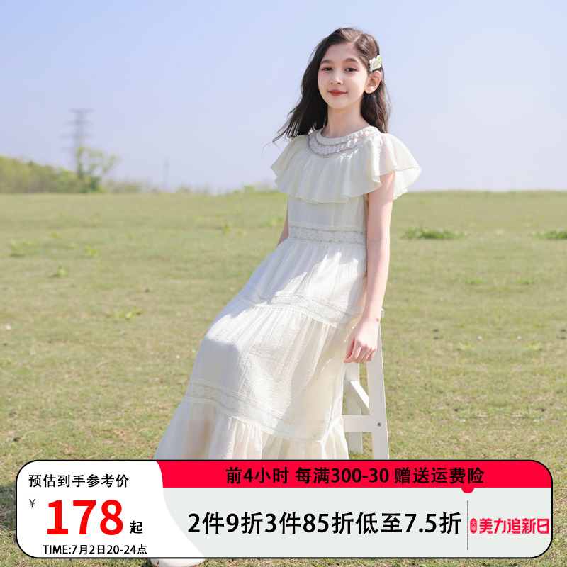 女童大童连衣裙2024新款夏