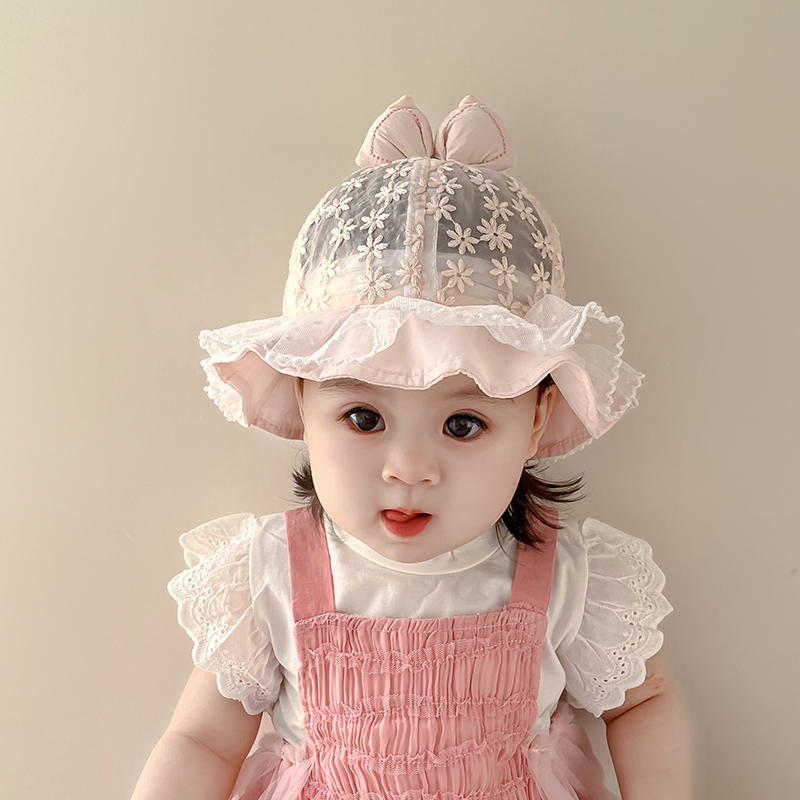 夏季婴儿遮阳帽小月龄