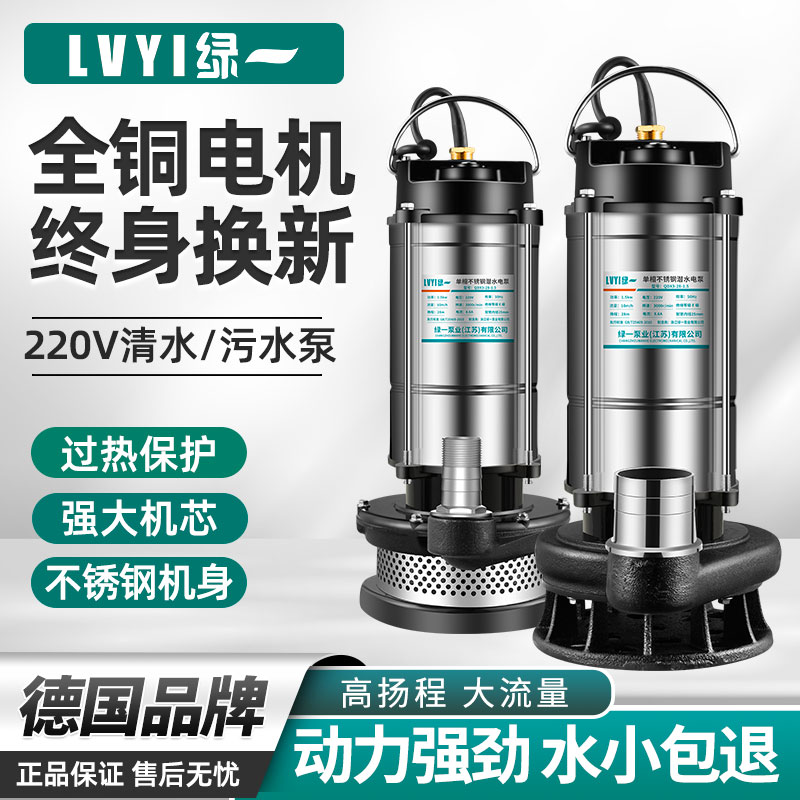 抽水泵农用灌溉220v