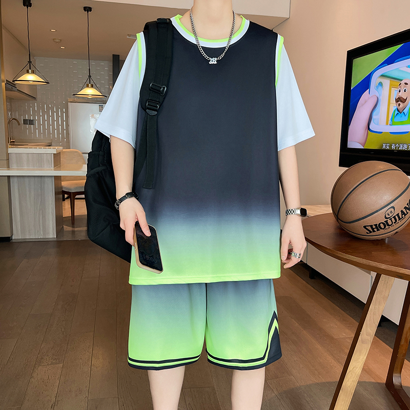 篮球服套装男青少年短袖