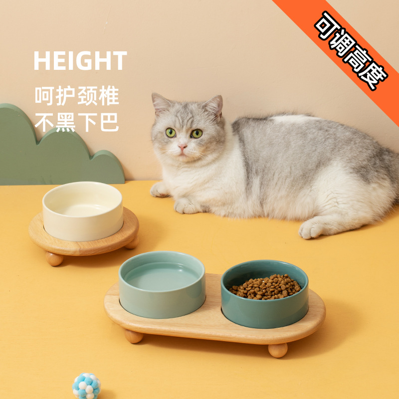 猫咪陶瓷碗架子