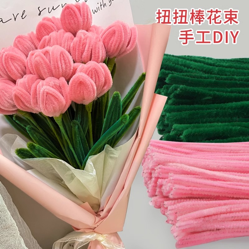 diy手工花束玫瑰