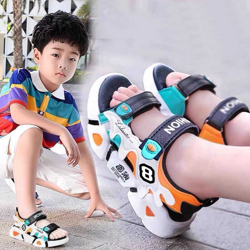 儿童凉鞋男夏季新款时尚中大童沙滩鞋