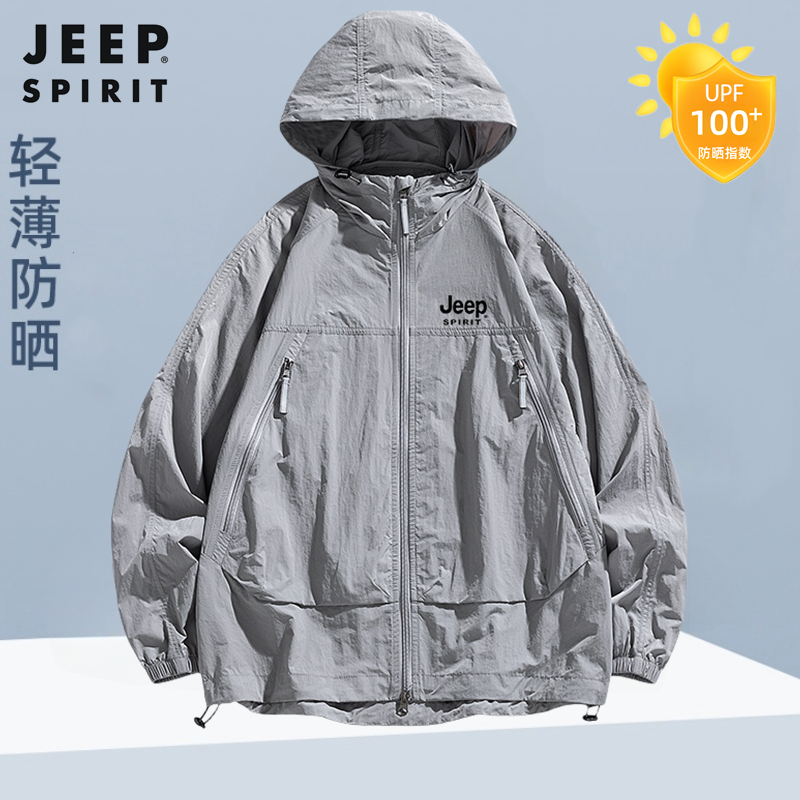 防晒衣男款 jeep spirit