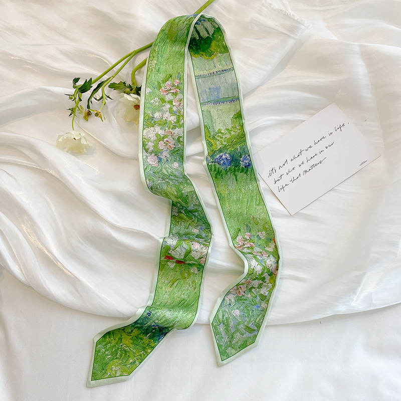 丝巾绑包绿色