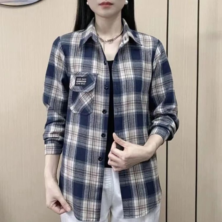 格子上衣女夏外套