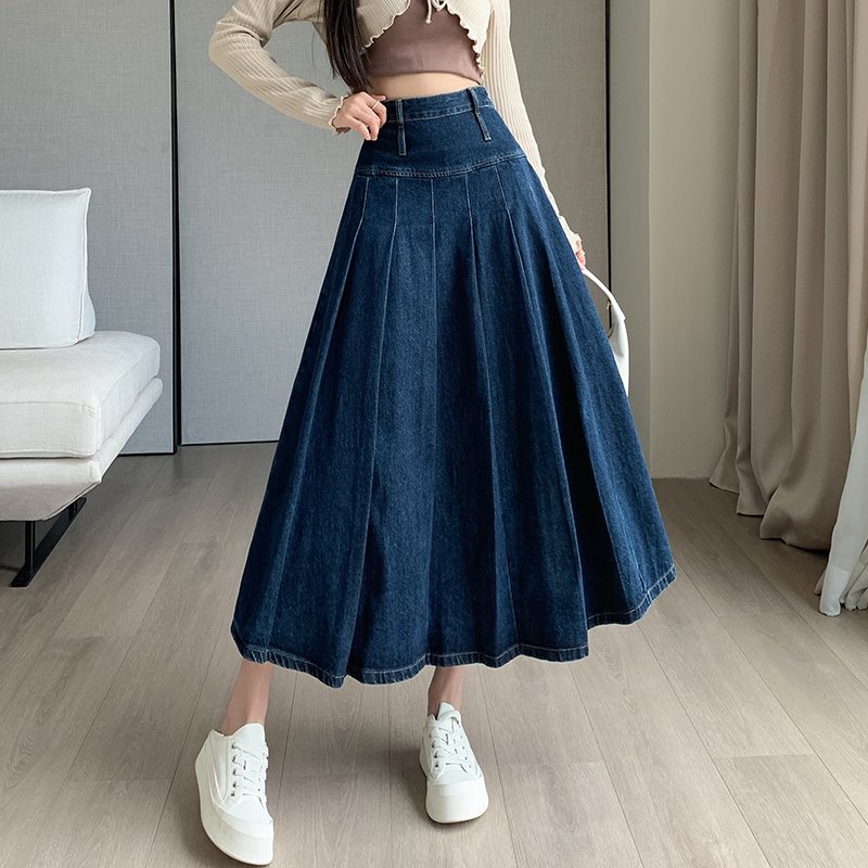 牛仔半身裙女秋冬