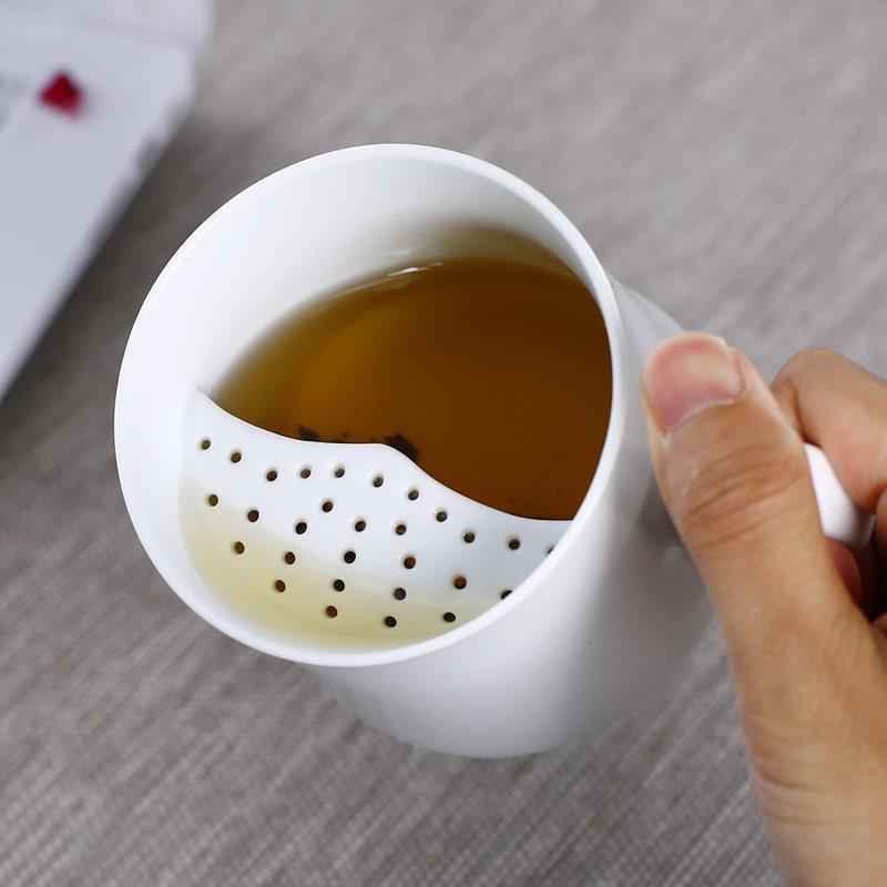 花茶杯茶水分离陶瓷