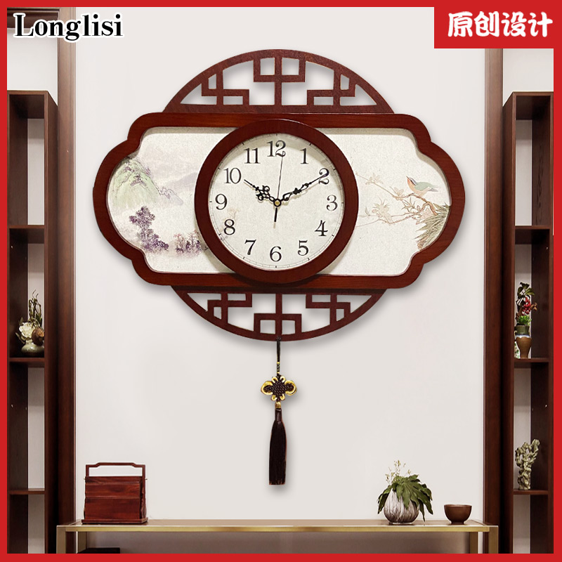 中式钟表挂钟客厅