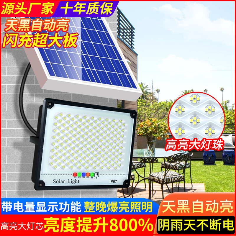 太阳能led投光灯新款户外