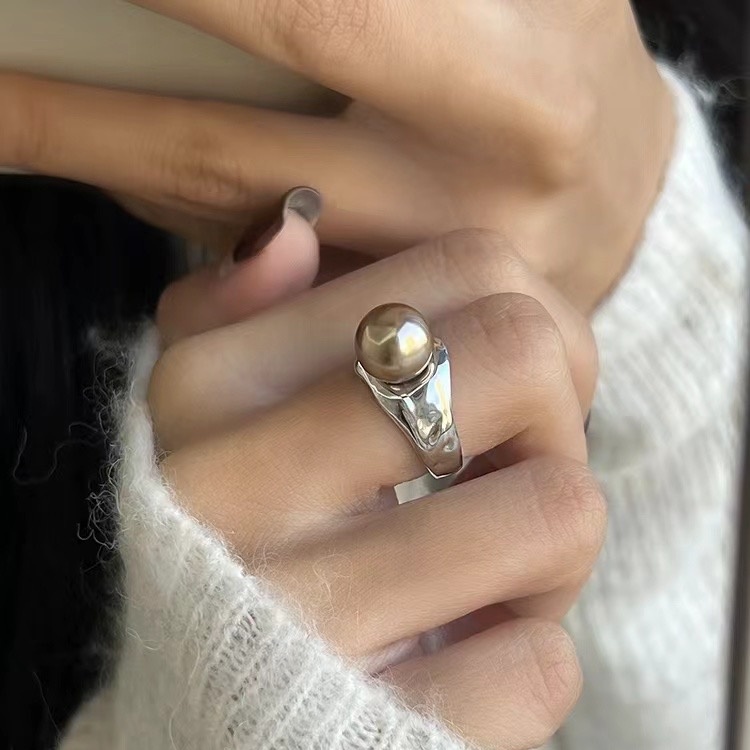 空托珍珠戒指