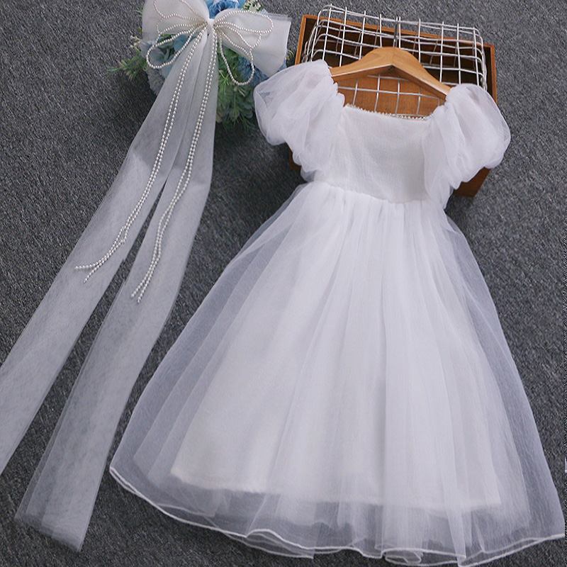 白色公主裙女童高端礼服