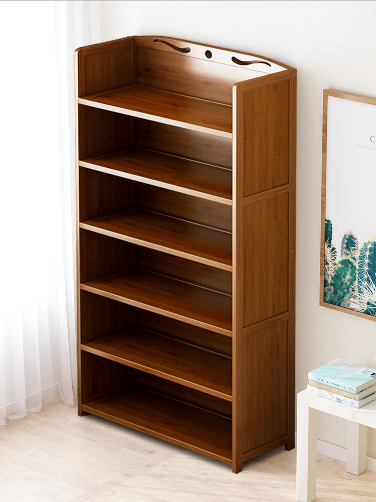 实木床头柜书架一体柜多层置物架