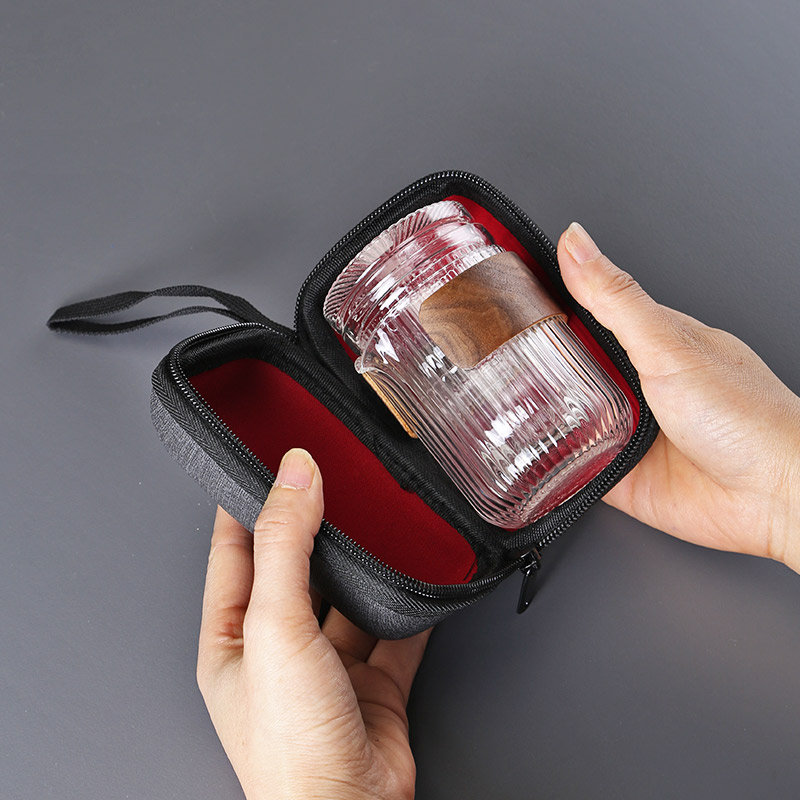旅行功夫茶具便携套装玻璃