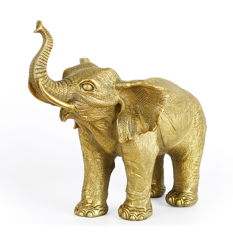 大象摆件铜制