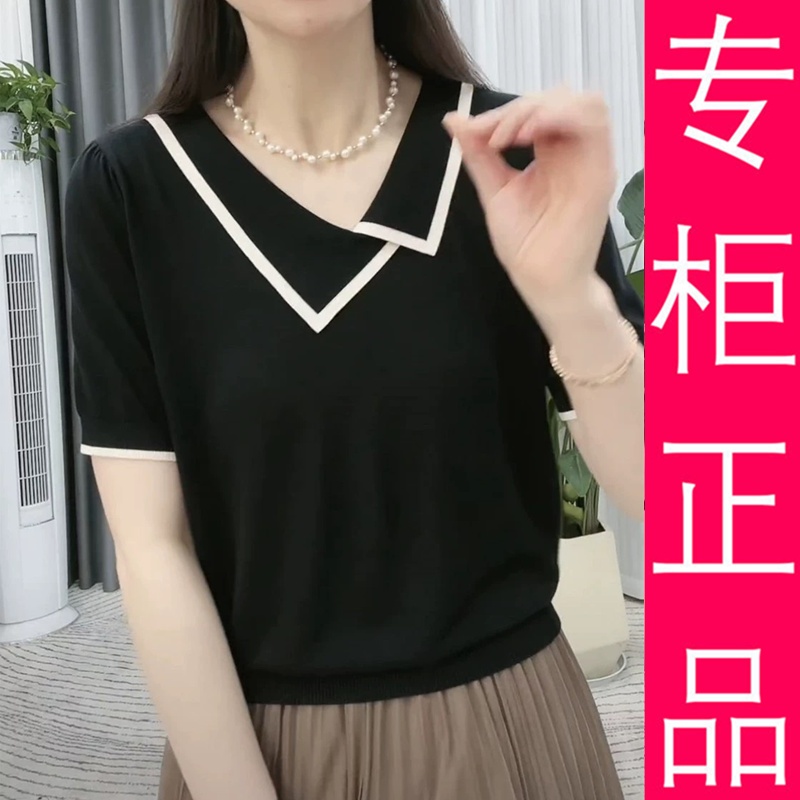 短袖t恤女夏季设计感薄款