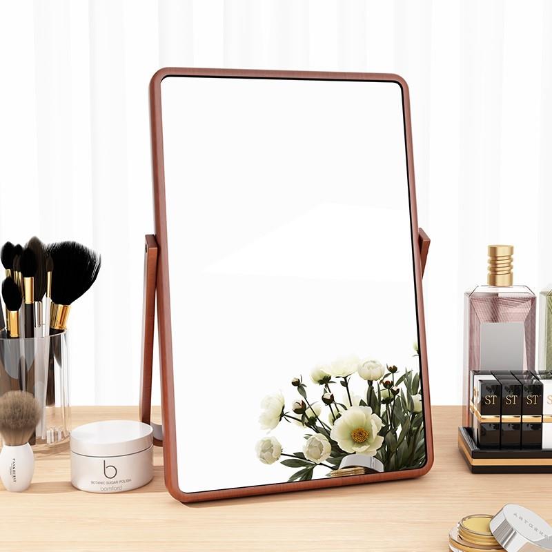 化妆桌梳妆台卧室镜子可折叠