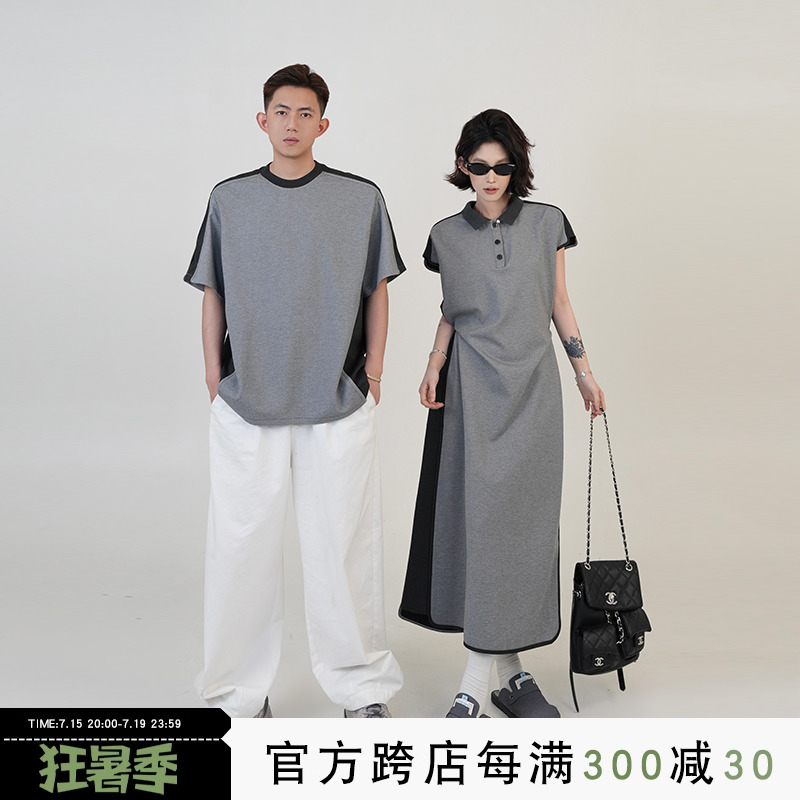 polo连衣裙女夏休闲t恤裙子