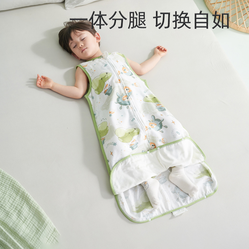 宝宝睡袋夏季空调房防踢被护肚神器