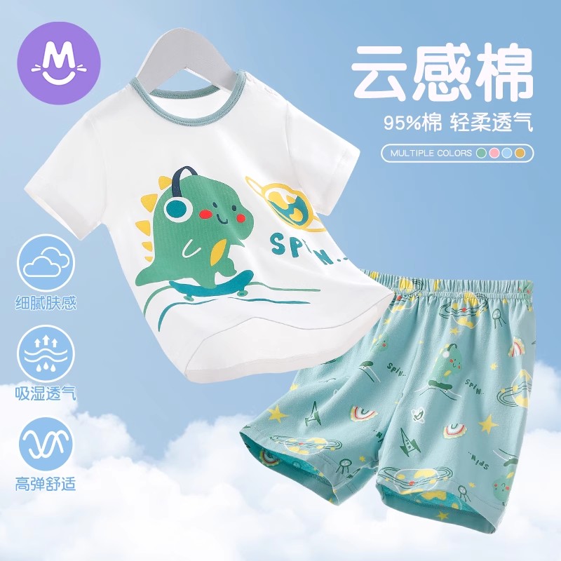 女童纯棉套装夏季