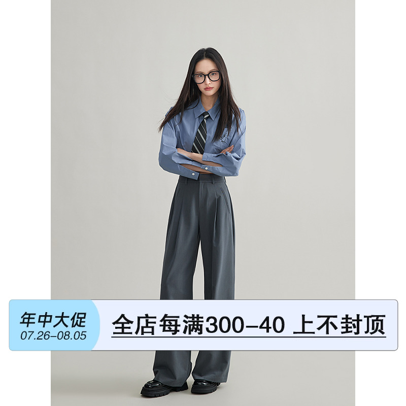 西装裤女垂坠感高个子