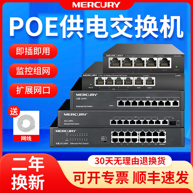 5口千兆交换机poe