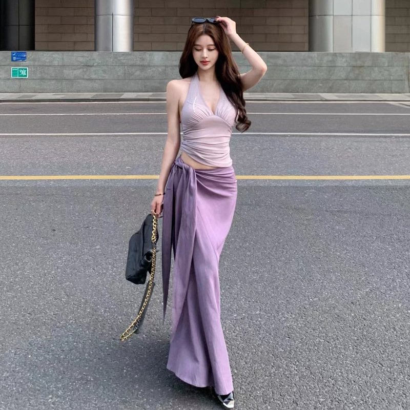 半身裙套装女夏鱼尾裙