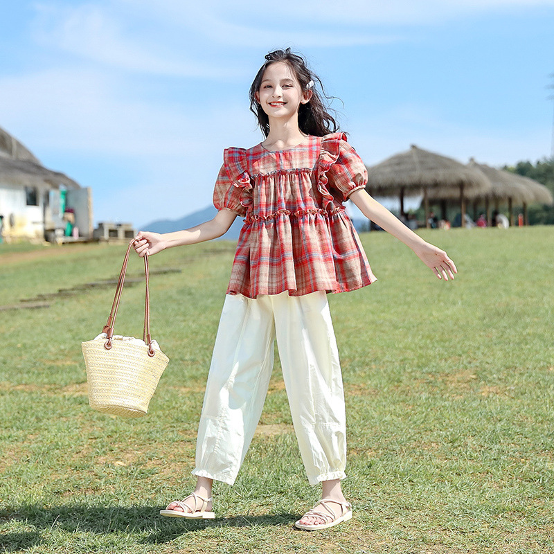 大童女装洋气时髦套装夏季