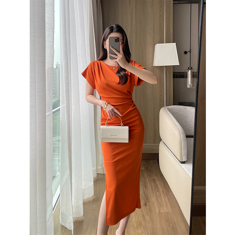 连衣裙橙色
