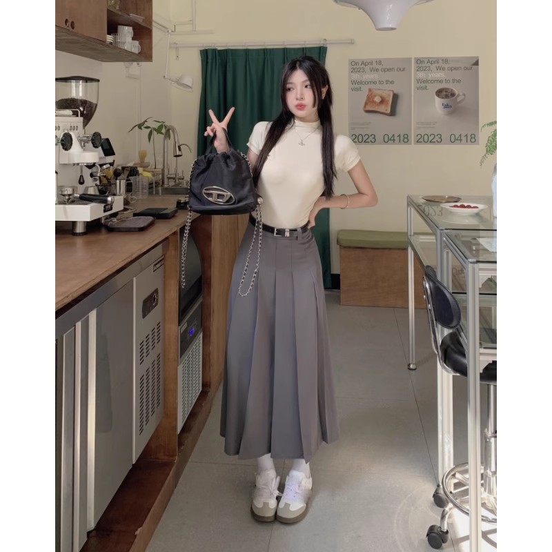 春秋款梨型身材半身裙女