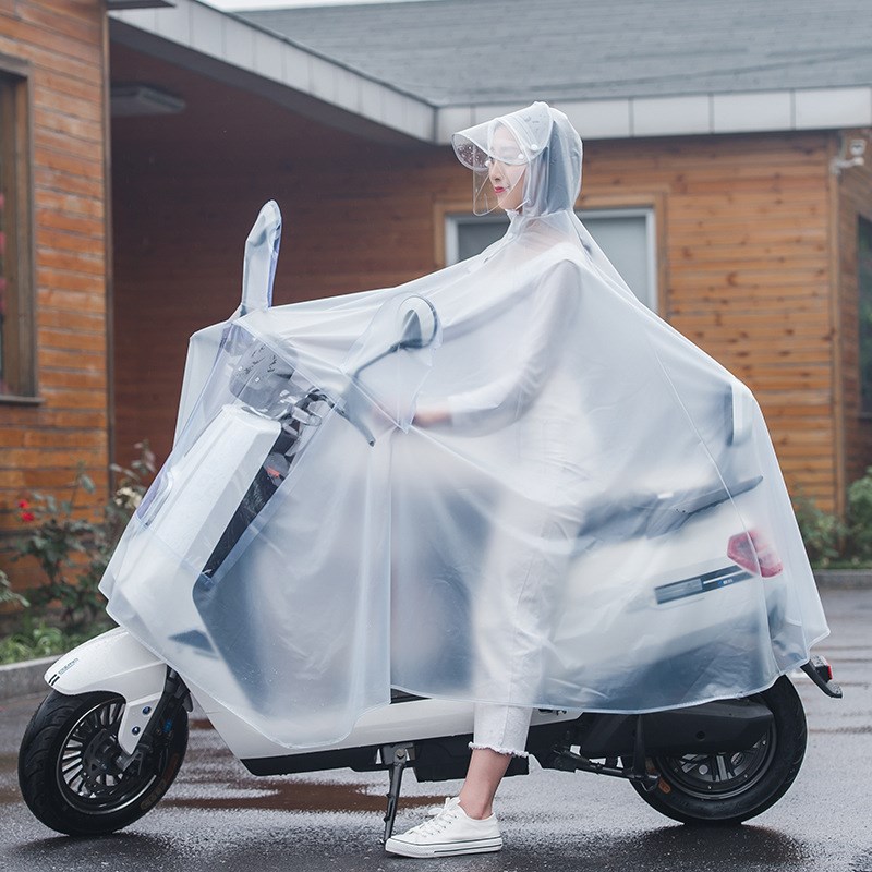 雨衣电动车女可爱的