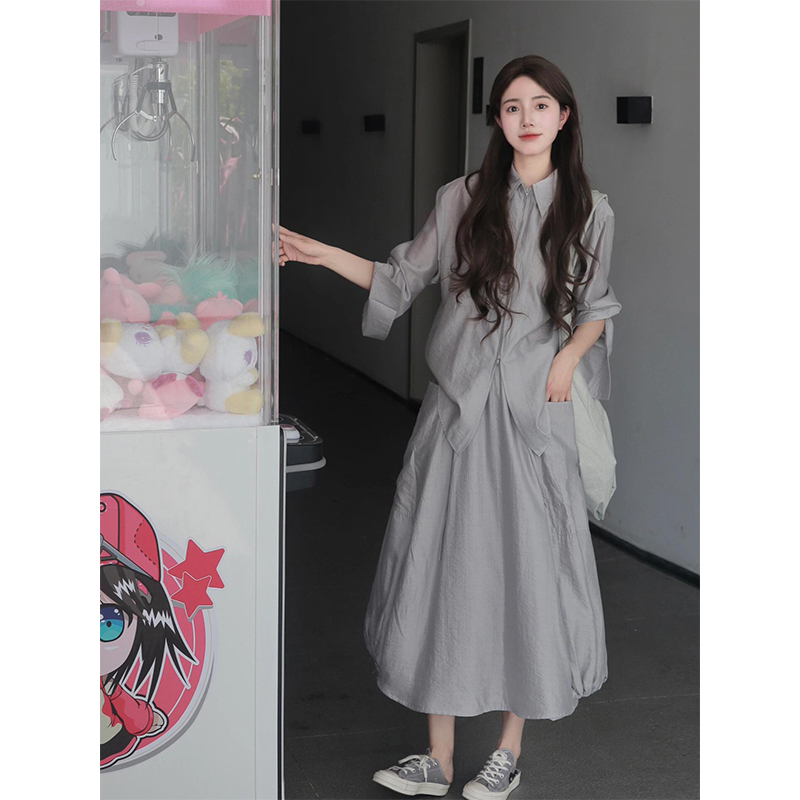 女装2024新款夏半身裙套装小个子