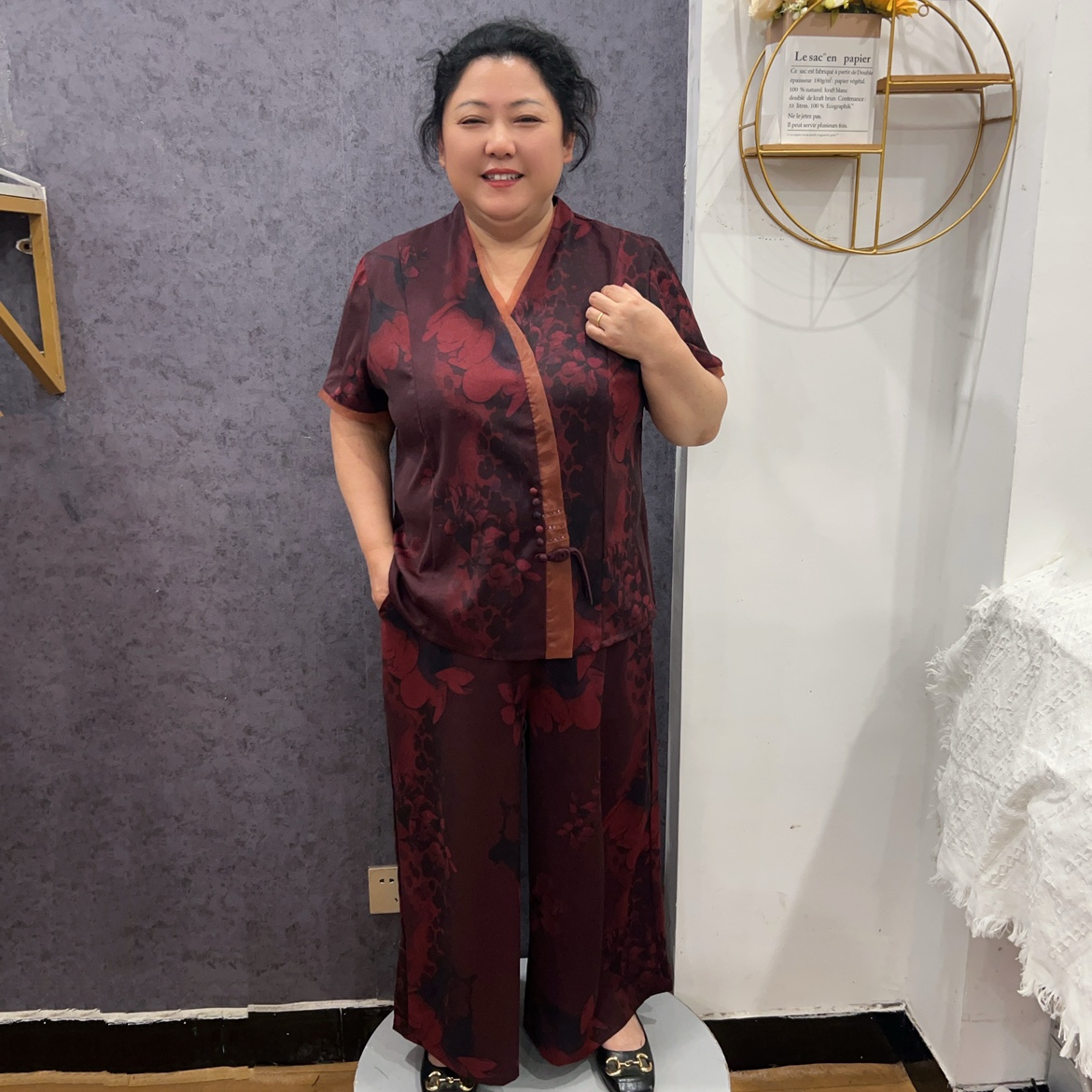 大码女装夏套装 气质风