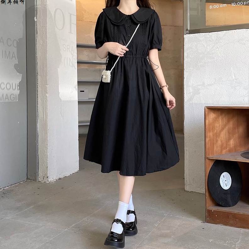 夏女连衣裙显瘦高中生长裙