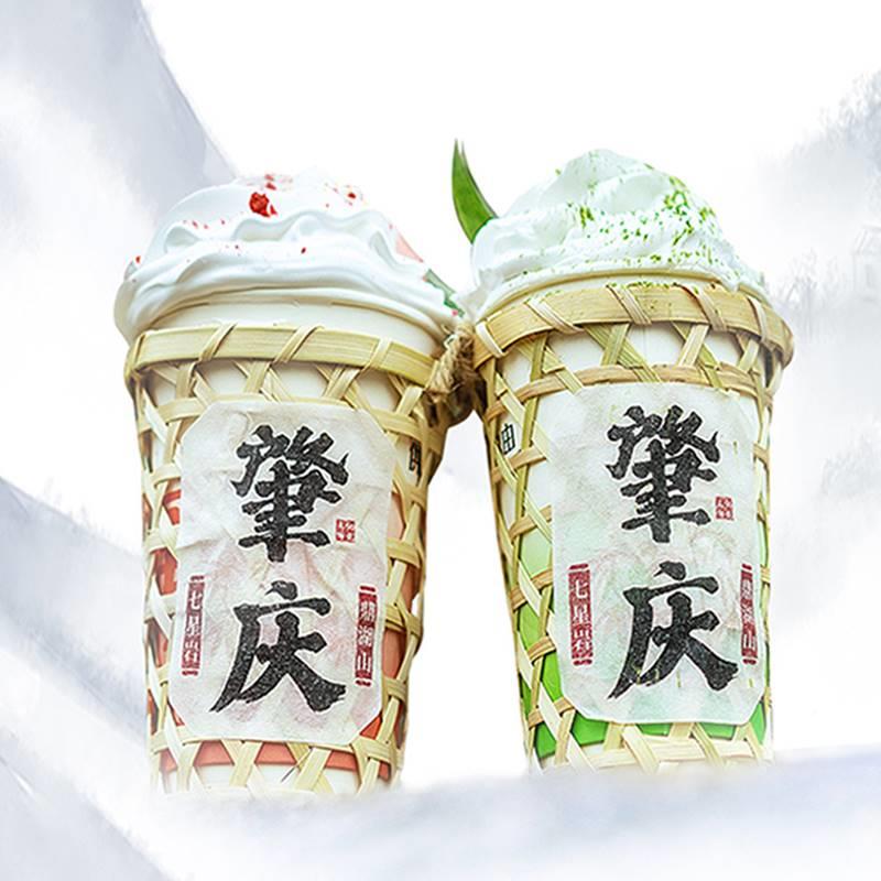 奶茶杯贴纸国风