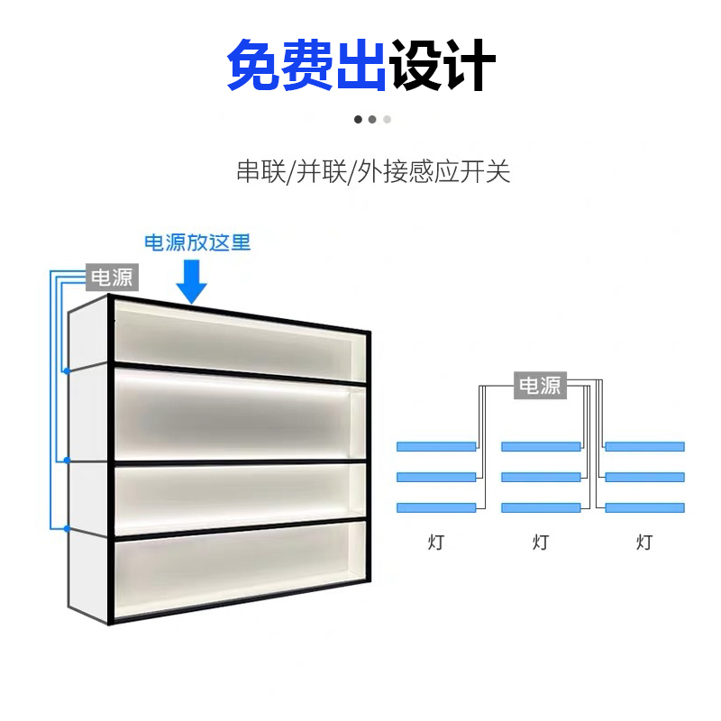 超薄嵌入式灯条手扫感应