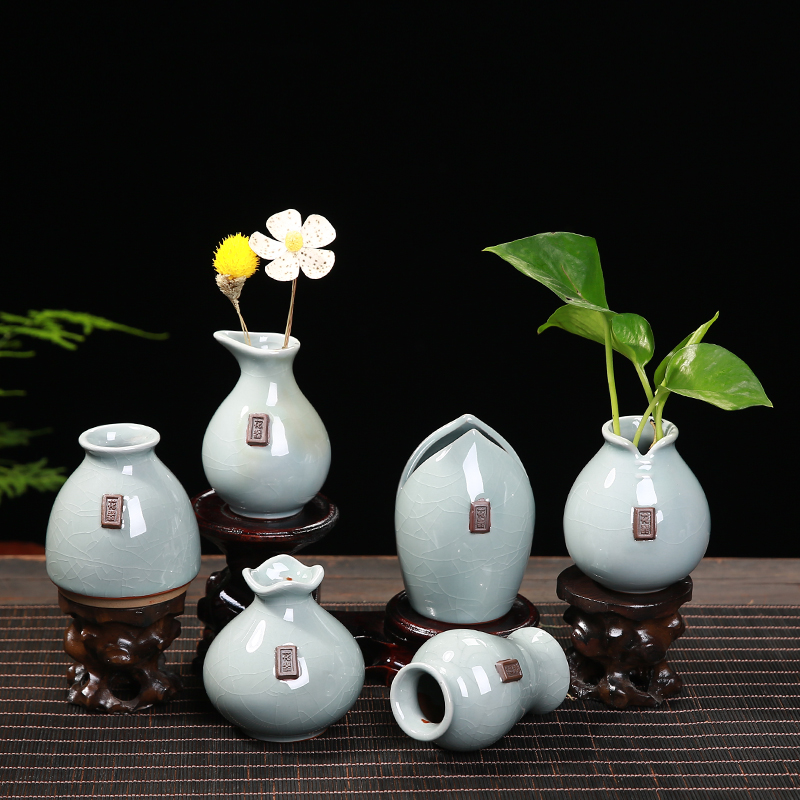 陶瓷花瓶干花