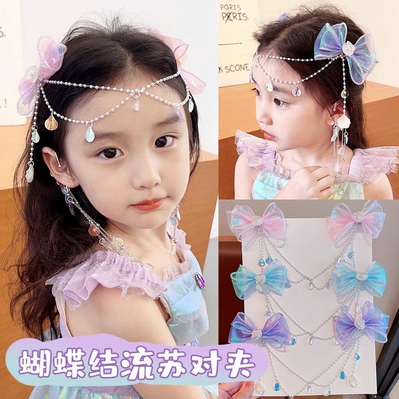 小孩发夹发饰蝴蝶结
